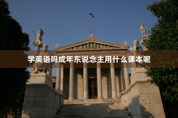 学英语吗成年东说念主用什么课本呢