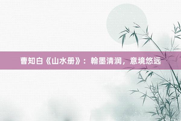 曹知白《山水册》：翰墨清润，意境悠远