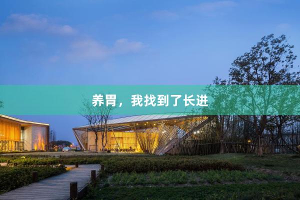 养胃，我找到了长进